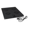 Модуль вентиляторный TRAY-80-BK с 4-я вентиляторами для установки в напольные шкафы SH-05C ND-05C гл