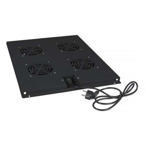 Модуль вентиляторный TRAY-80-BK с 4-я вентиляторами для установки в напольные шкафы SH-05C ND-05C гл