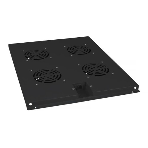 Модуль вентиляторный TRAY-80-BK с 4-я вентиляторами для установки в напольные шкафы SH-05C ND-05C гл