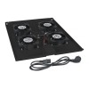 Модуль вентиляторный TRAY-80-BK с 4-я вентиляторами для установки в напольные шкафы SH-05C ND-05C гл