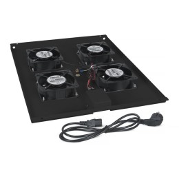 Модуль вентиляторный TRAY-80-BK с 4-я вентиляторами для установки в напольные шкафы SH-05C ND-05C гл