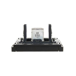 Розетка TV проходная FORTE&PIANO FP129 черн. IEK FP-A10-P-K02