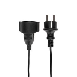 Удлинитель-шнур на рамке 1х20м с заземл. 6А 1.3кВт IP20 ПВС 3х0.75 черн. PROconnect 13-4914