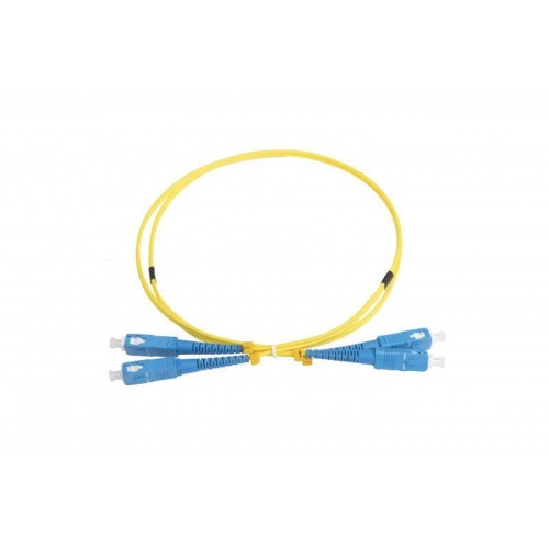 Патч-корд FC-D2-9-SC/UR-SC/UR-H-1M-LSZH-YL волоконно-оптический (шнур) SM 9/125 (OS2) SC/UPC-SC/UPC