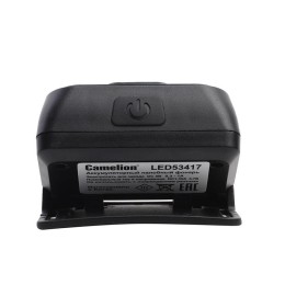 Фонарь аккумуляторный налобный 3.7В XPE+2 x COB 3Вт 5 режимов Type-C бокс LED53417 черн. Camelion 15