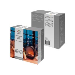 Камин светодиодный "Лаунж" 35.3х12.4х33.7см эффект живого огня с адаптером питания элементы питания