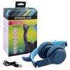 Наушники накладные беспроводные ELX-BTHP02-C06 FM MP3 микрофон ушки син. ERGOLUX 15458