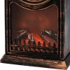 Камин светодиодный "Старинные часы" 14.7х11.7х25см эффект живого огня USB и элементы питания 2хC (не