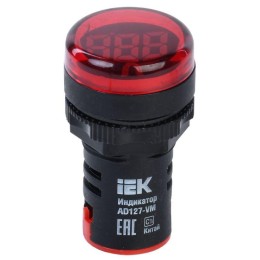Индикатор значения напряжения AD127-VM KARAT IEK BBI40-VM