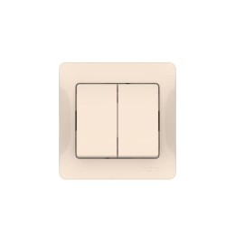 Выключатель 2-кл. Glossa (сх. 5) 10AX быстрозажим. клем. в сборе беж. SE GSL000252S