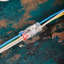 Экспресс-Клемма СМК 2273-2x3R проходная разъемная 3 полюса 3х2-проводная 0.5-2.5кв.мм (уп.50шт) Rexa