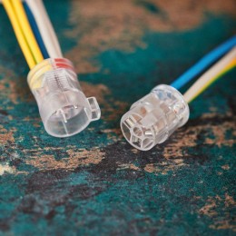 Экспресс-Клемма СМК 2273-2x3R проходная разъемная 3 полюса 3х2-проводная 0.5-2.5кв.мм (уп.50шт) Rexa