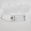 Гирлянда светодиодная "Тайские фонарики "Пломбир" 1.5м 10LED тепл. бел. 0.1Вт IP20 провод ПВХ прозр.