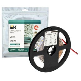 Лента светодиодная LSR-2835NW60-4.8-IP20-12В (уп.5м) IEK LSR1-0-060-20-3-05