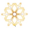 Фигура светодиодная "Снежинка" 60х60см LED тепл. бел./бел. 50Вт IP65 эффект тающих сосулек гибкий не