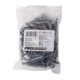 Дюбель-хомут 11-18 для круглого кабеля сер. (уп.100шт) PROCONNECT 07-4502-3