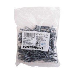 Дюбель-хомут 5-10 для круглого кабеля серый (уп.100шт) PROCONNECT 07-4501-3