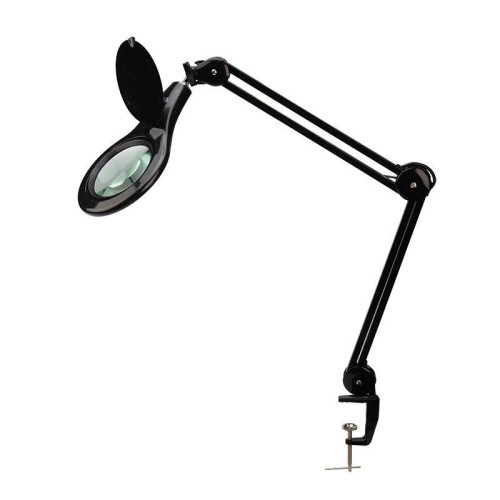 Лупа на струбцине круглая 5D с подсветкой 56LED черн. Rexant 31-0406