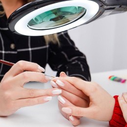 Лупа на струбцине круглая 5D с подсветкой 56LED черн. Rexant 31-0406