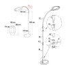Лупа напольная 3D с подсветкой 42LED бел. Rexant 31-0512