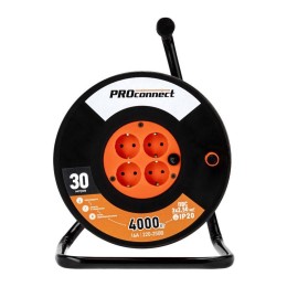 Удлинитель на катушке 4х30м с заземл. 16А IP20 Professional ПВС 3х2.5 PROCONNECT 11-7613