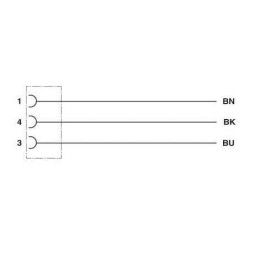Кабель для датчика/исполнительного элемента SAC-3P-3.0-PUR/M 8SIFS AE Phoenix Contact 1417698