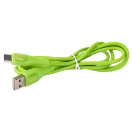 Кабель USB-Type C ELX-CDC02-C05 3А 1.2м зарядка+передача данных коробка зел. Ergolux 15301