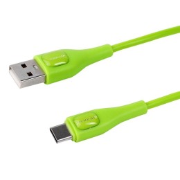 Кабель USB-Type C ELX-CDC02-C05 3А 1.2м зарядка+передача данных коробка зел. Ergolux 15301