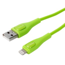 Кабель USB-Lightning ELX-CDC03-C05 3А 1.2м зарядка+передача данных коробка зел. Ergolux 15303