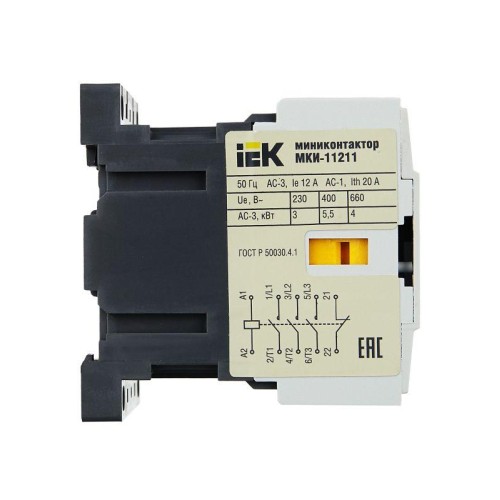 Миниконтактор МКИ-11211 12А 230В/АС3 1Н3 KARAT IEK KMM11-012-230-01