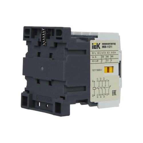 Миниконтактор МКИ-11211 12А 230В/АС3 1Н3 KARAT IEK KMM11-012-230-01