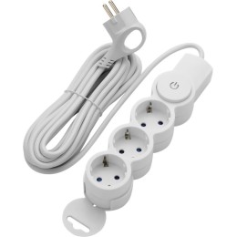 Удлинитель 3х5м с заземл. 3Gх0.75 с выкл. защ. шторки REV 32009 0