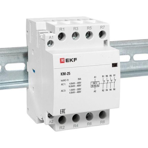 Контактор модульный КМ 25А 4NC (3 мод.) PROxima EKF km-3-25-04