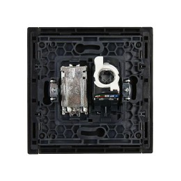 Розетка 2-м TV+RJ45 кат.5E FORTE&PIANO FP136 черн. IEK FP-AK20-1-K02