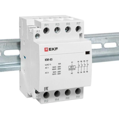 Контактор модульный КМ 63А 4NC (3 мод.) PROxima EKF km-3-63-04