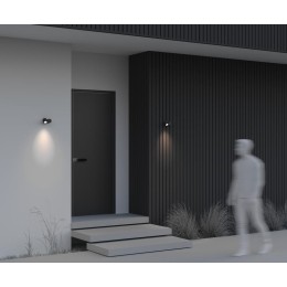 Светильник Wall Street 1х50Вт GU10 IP54 бра настен. Maytoni O010WL-01B