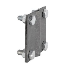 Зажим универсальный полоса-прут П-40 (4 отверстия пластина 70х70мм) HZ EKF lp-55922