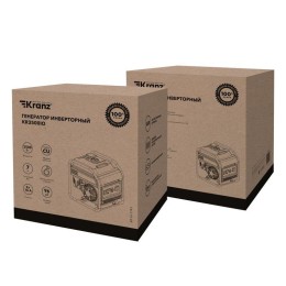Генератор инверторный KR3500IO 3.5кВт 230В 7л открытый корпус ручной старт KRANZ KR-16-1143