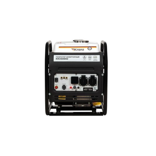 Генератор инверторный KR3500IO 3.5кВт 230В 7л открытый корпус ручной старт KRANZ KR-16-1143