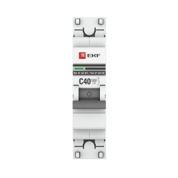 Выключатель автоматический модульный 1п C 40А 6кА ВА 47-63 DC PROxima EKF mcb4763-DC-1-40C-pro