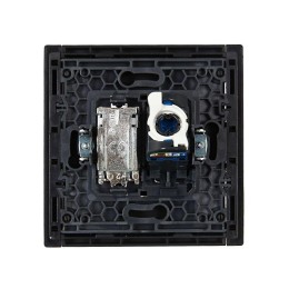 Розетка 2-м TV+RJ45 кат.6 FORTE&PIANO FP137 черн. IEK FP-AK20-2-K02