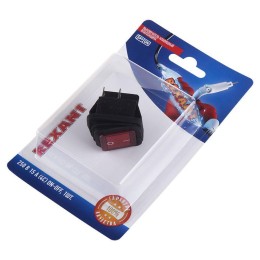 Выключатель клавишный 250В 15А (4с) ON-OFF красн. с подсветкой ВЛАГОЗАЩИТА (RWB-507) блист. Rexant 0