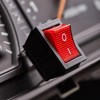 Выключатель клавишный 250В 15А (6с) ON-ON красн. с подсветкой (RWB-506 SC-767) блист. Rexant 06-0305