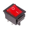Выключатель клавишный 250В 16А (4с) ON-OFF красн. с подсветкой (RWB-502 SC-767 IRS-201-1) блист. Rex