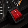 Выключатель клавишный 250В 16А (4с) ON-OFF красн. с подсветкой (RWB-502 SC-767 IRS-201-1) блист. Rex