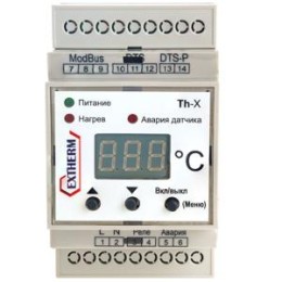 Термостат универсальный одноканальный для управления системами электрообогрева с передачей данных че
