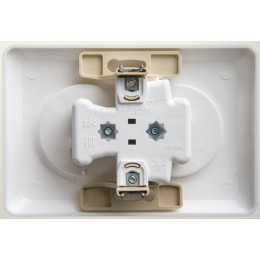 Розетка 2-м СП Этюд 16А IP20 250В без заземл. без защ. шторок бел. SE PC16-105B