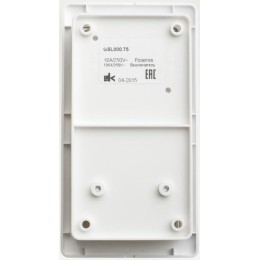 Блок комбинированный Glossa (розетка с заземл. защ. шторки + 2-кл. выкл. с подсветкой) бел. SE GSL00