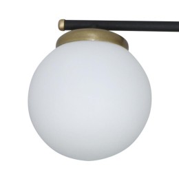 Светильник "Злата" 161 (плафон 8728) НСБ 01-6х25-101 G9 [ИМ] потолочн. черн.зол. Элетех 1005405281