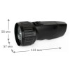 Фонарь аккумуляторный LED3859 5 LED 220В аккум. SLA пластик. черн. (кор.) Ultraflash 14020